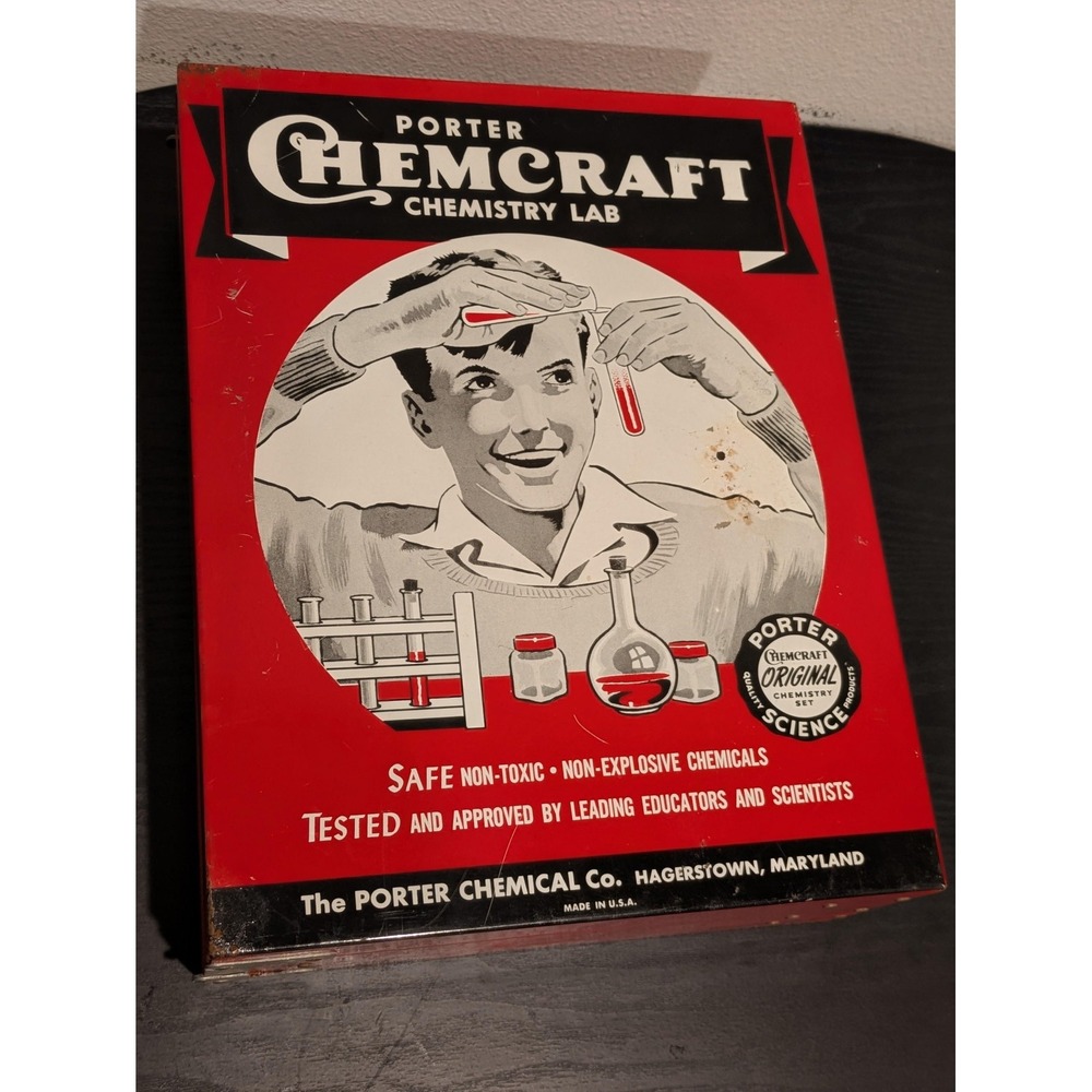 Vintage Porter Chemcraft Chemistry Lab Senior Outfit 610 Atomic Energy USA Set